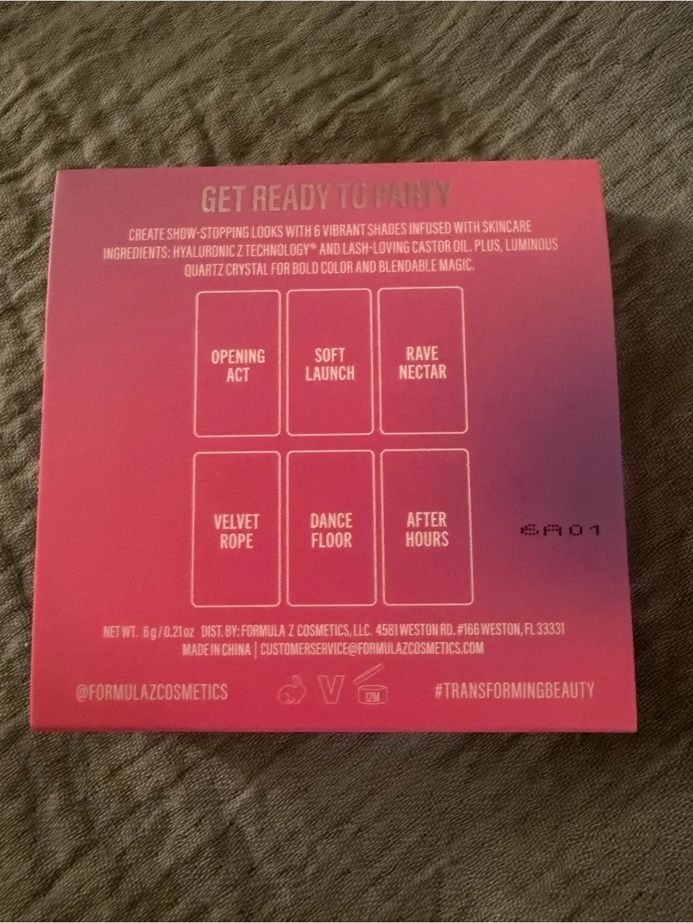 Formula Z Party Diva Eyeshadow Palette